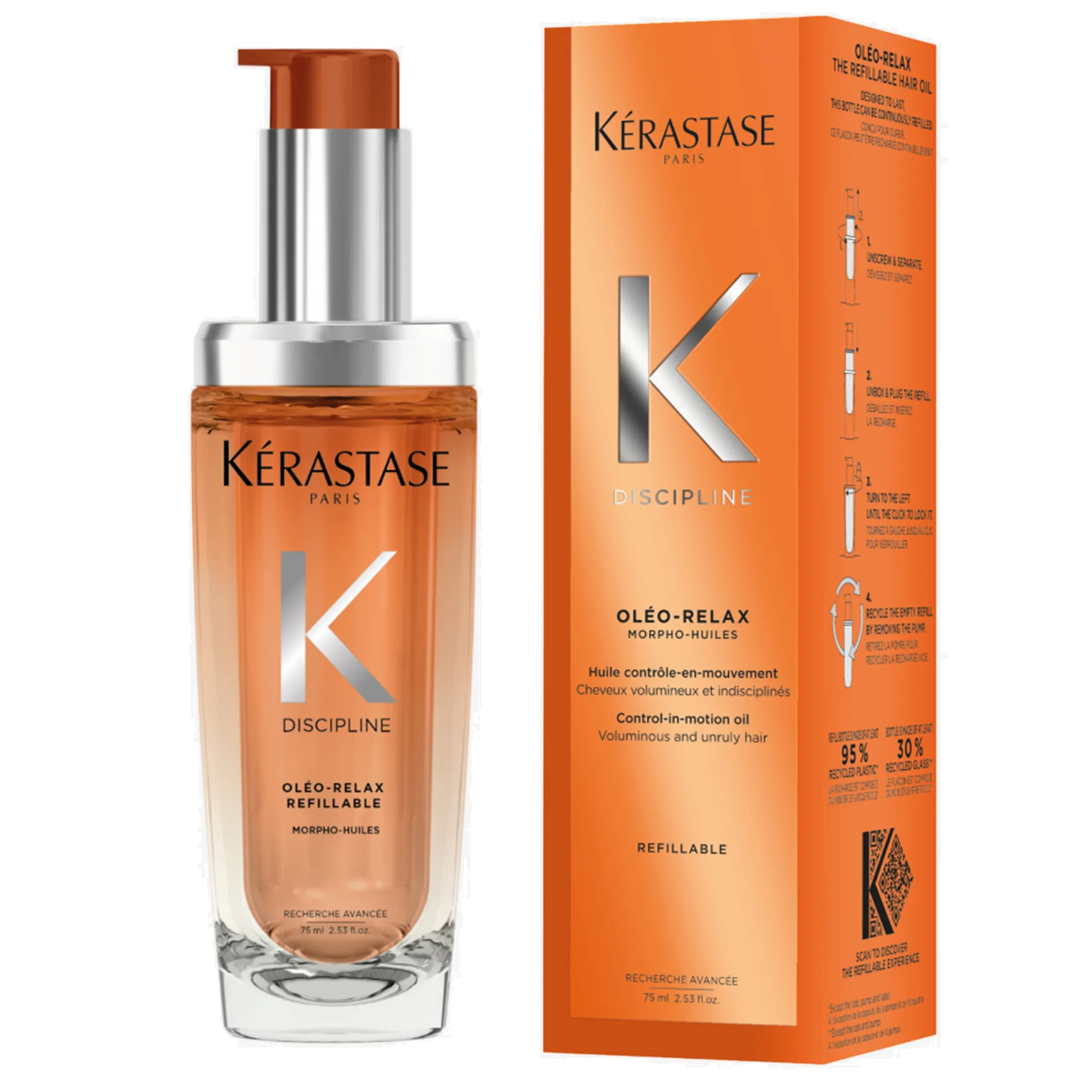 Масло для разглаживания волос - Kerastase Discipline Oleo-Relax Hair Oil