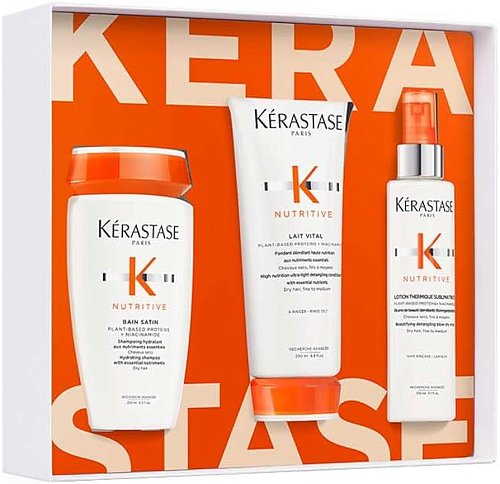 Подарочный набор: шампунь, молочко, термоактивный спрей-уход - Kerastase Nutritive Fondant Holidays
