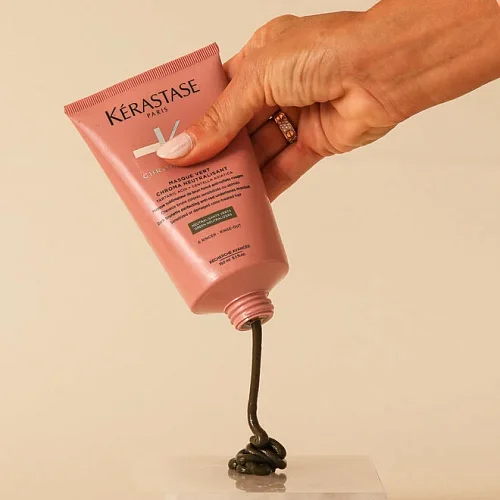 Маска для окрашенных волос - Kerastase Chroma Absolu Masque Vert Chroma Neutralisant
