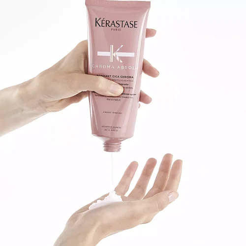 Кондиционер для укрепления окрашенных и поврежденных волос - Kerastase Chroma Absolu Fondant Cica Chroma Conditioner 
